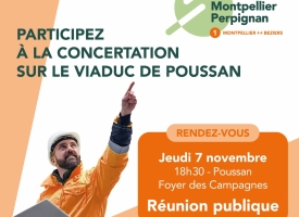 Réunion publique LGV : Concertation sur le viaduc de Poussan