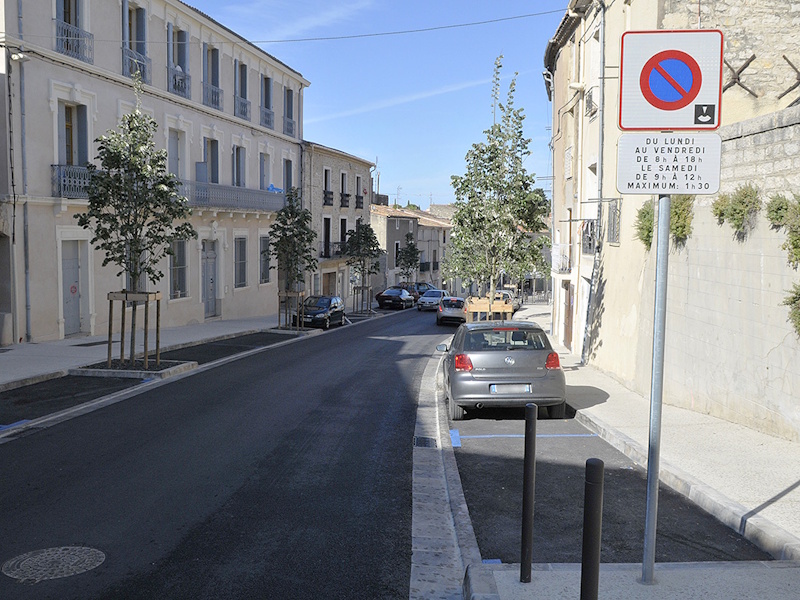 Zone-bleu-Boulevard du riverain Poussan